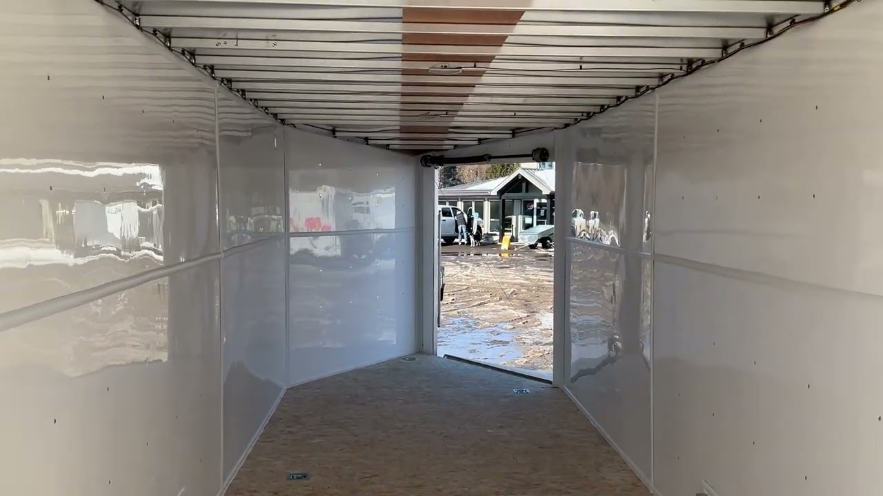 2026 XCel Trailers 7.5x22+ 5' V-Nose All Aluminum Drive On/Drive Off Snowmobile Trailer