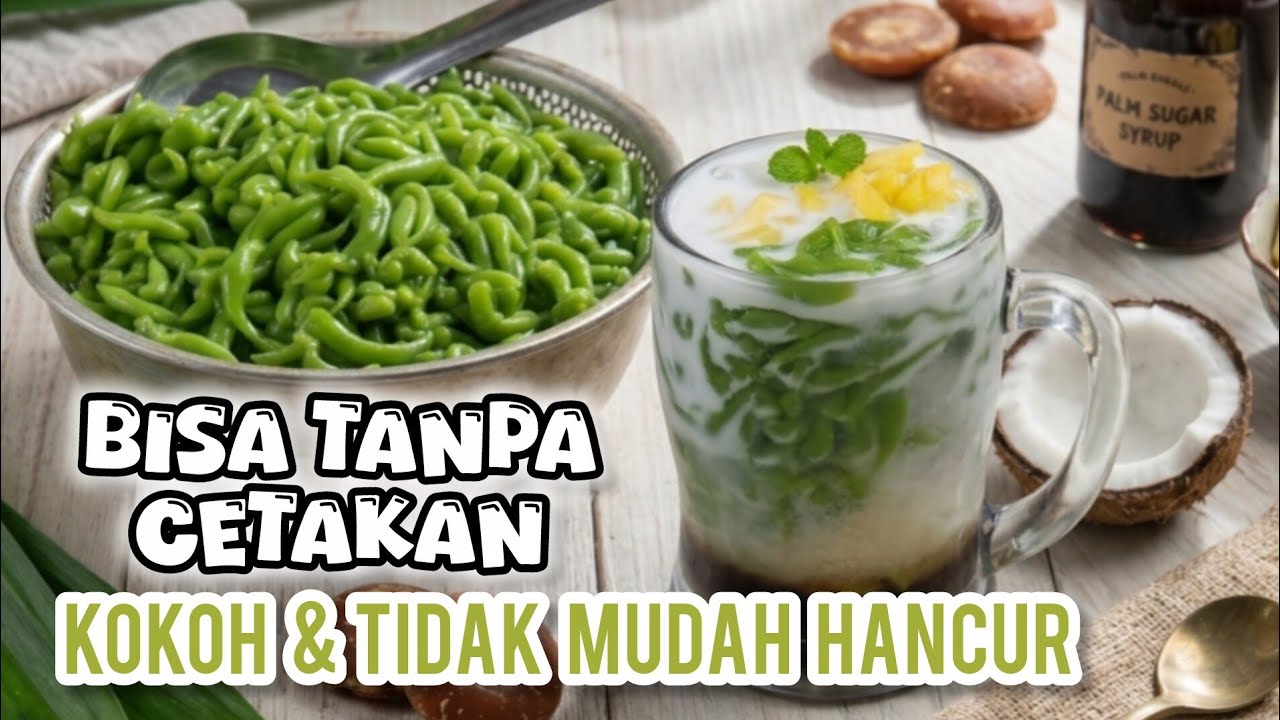 Resep Cendol Segar Dan Wangi Pandan Tidak Mudah Hancur