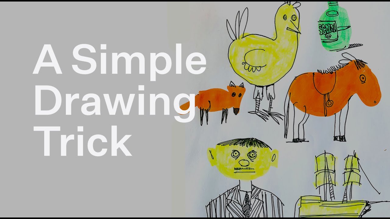 Simple Drawing Trick: Live Drawing Party: Mar 18