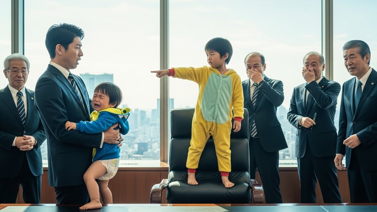 冷徹社長、会議中に息子のオムツで大パニック→妻の涙の理由に絶句