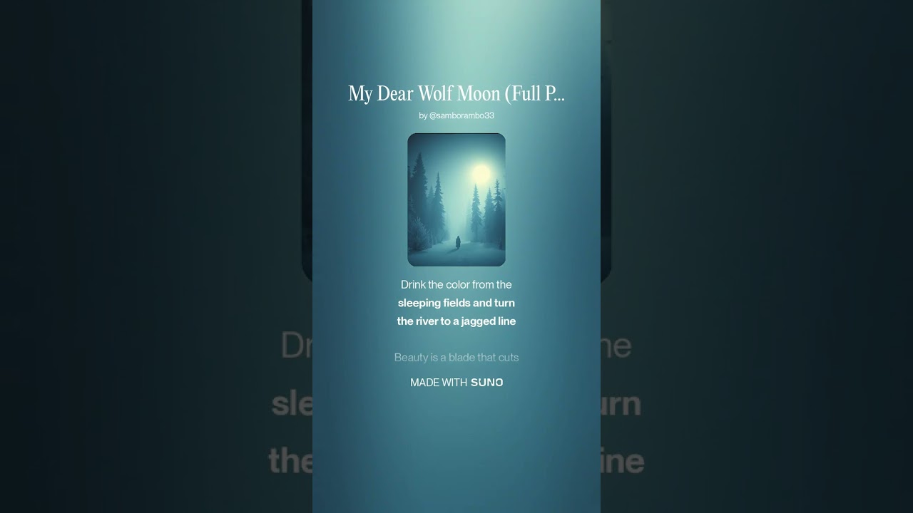 My Dear Wolf Moon