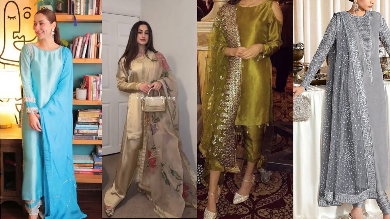 Silk dress design | silk suit design |silk frock design| katan silk dress design raw silk dress 2026