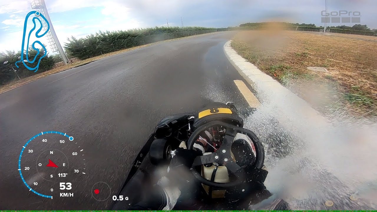 Kartodromo della Murgia w/ slicks and completely wet track! GOPRO HERO 7 BLACKBLACK