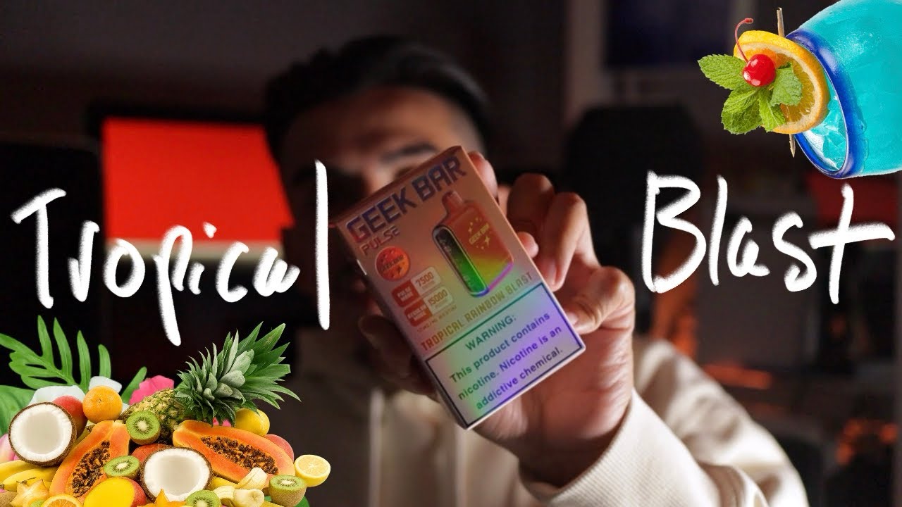 NEW GEEK BAR *PULSE* Tropical Rainbow Blast Unboxing & Review