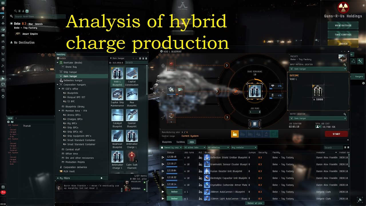 Eve Online : Can you earn good ISK producing ammo ?