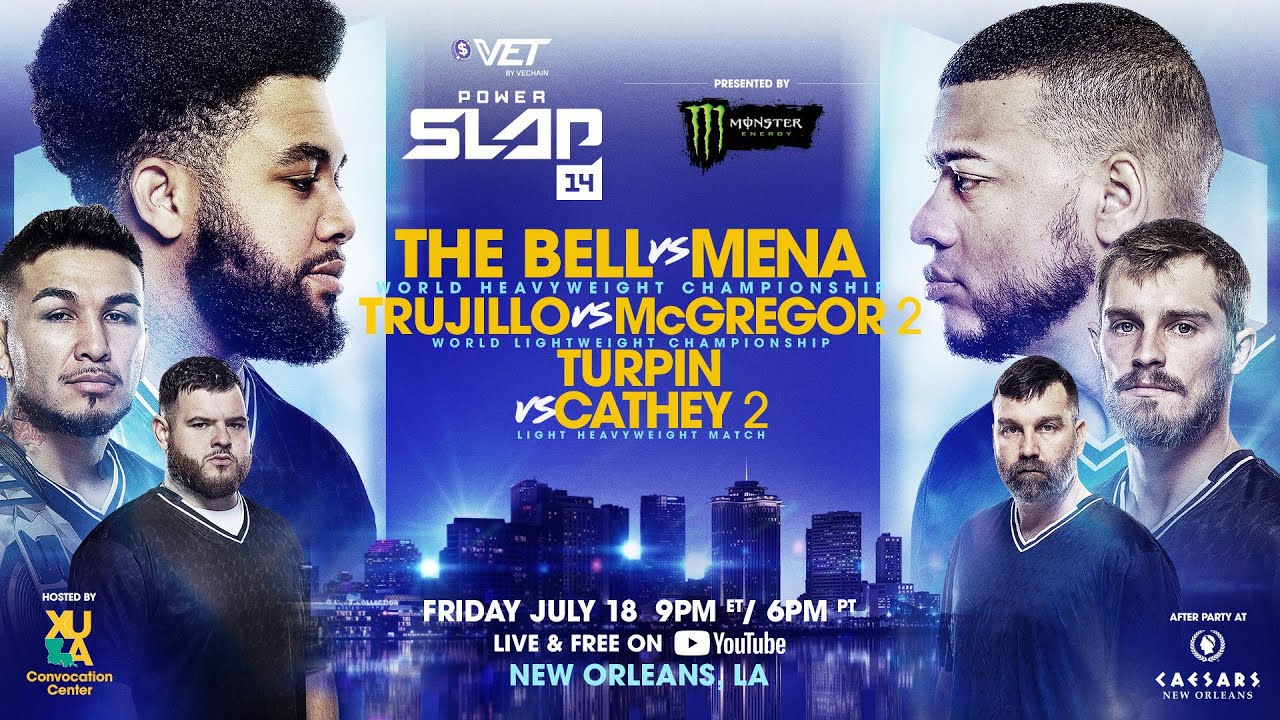 Power Slap 14: THE BELL vs MENA | 2 TITLE MATCHES 🏆