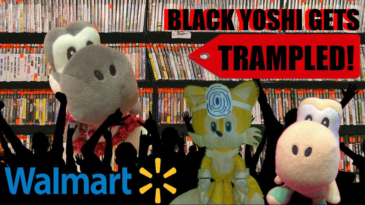 Black Yoshi Gets Trampled!