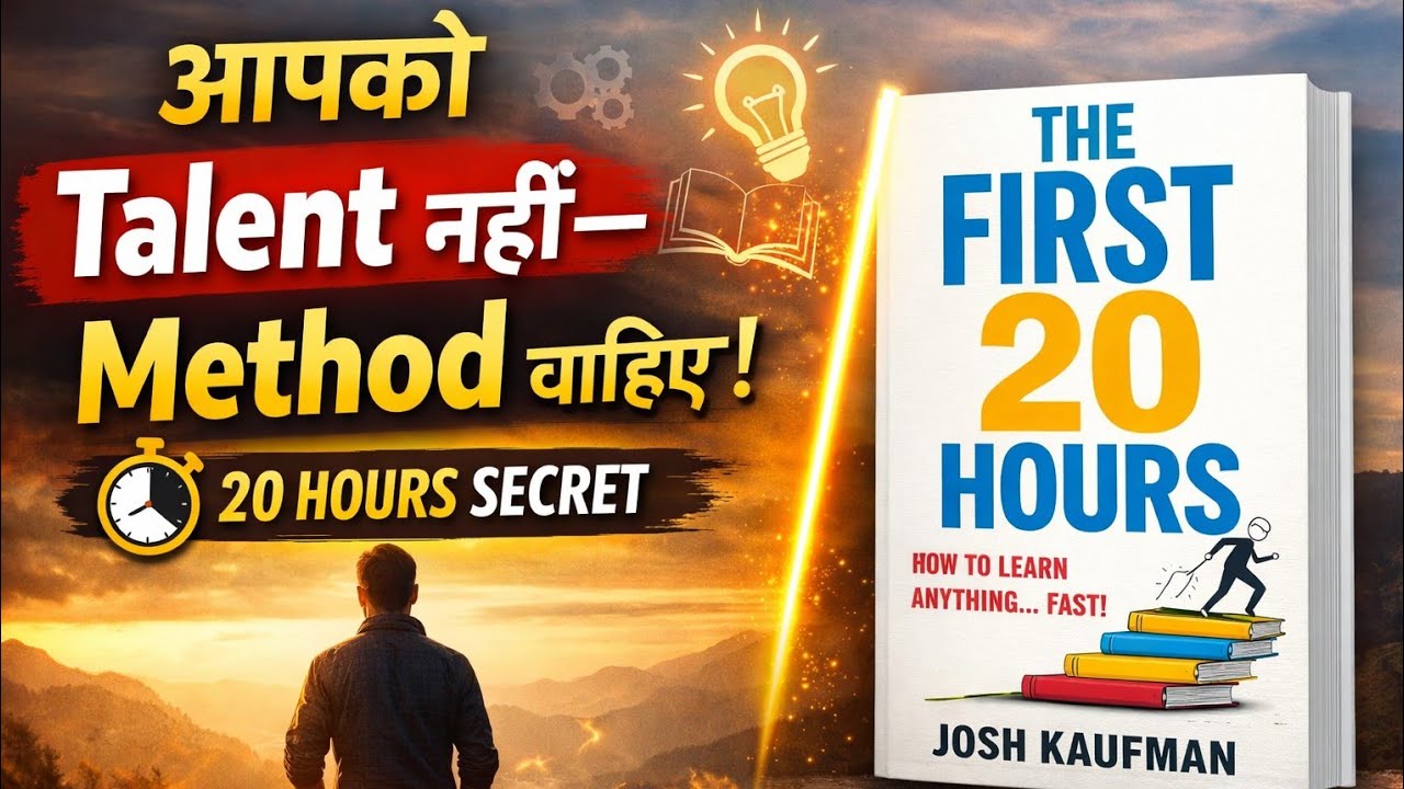 The First 20 Hours Book Summary | सिर्फ 20 घंटे में Skill कैसे सीखें? #booksummary 