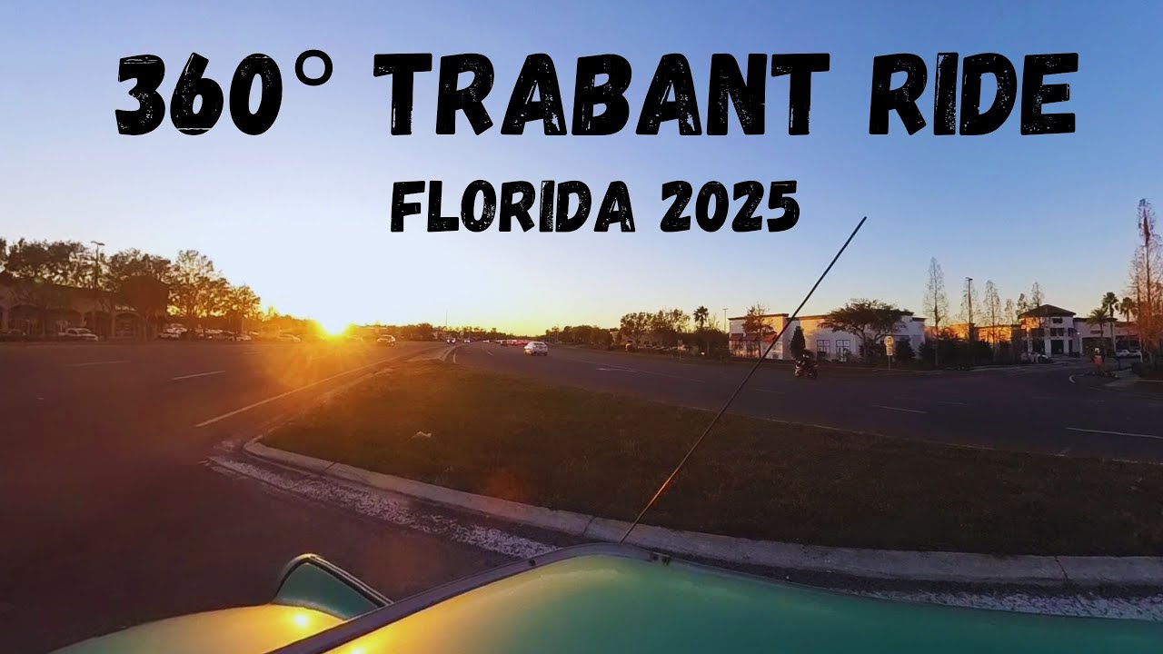 RIDE ALONG WITH ME IN 360 AS I CRUISE FLORIDA'S STUNNING SUNSET IN MY TRABANT PICKUP!