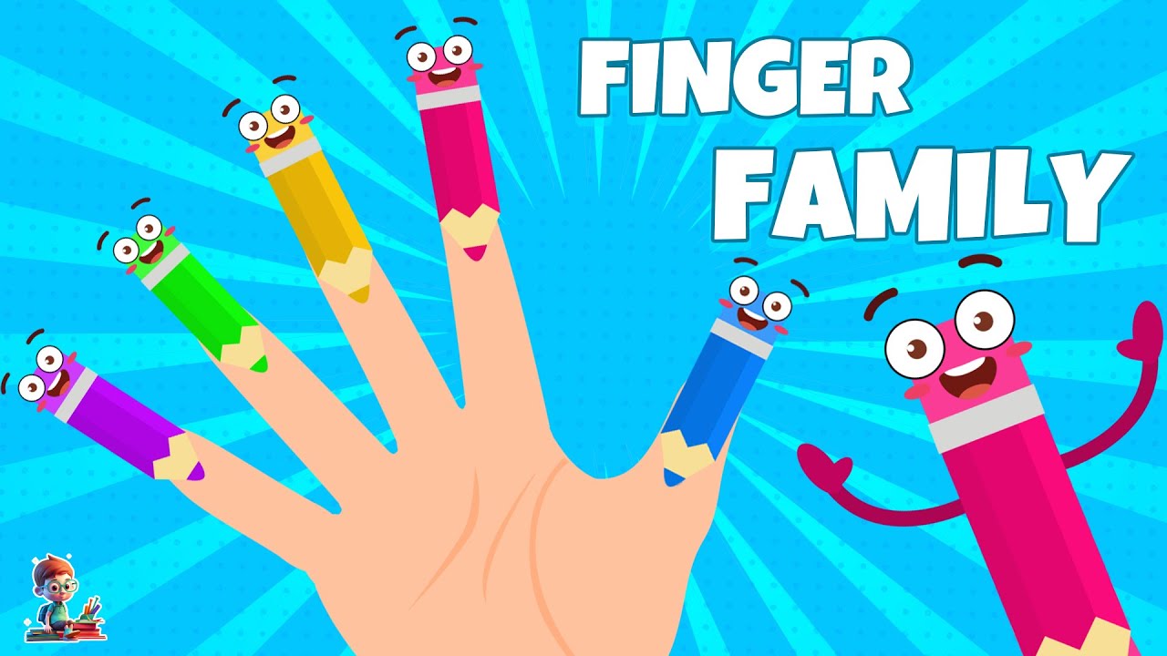 Finger Family Song With Cartoon Pencil | Nursery Rhymes | Kids Songs