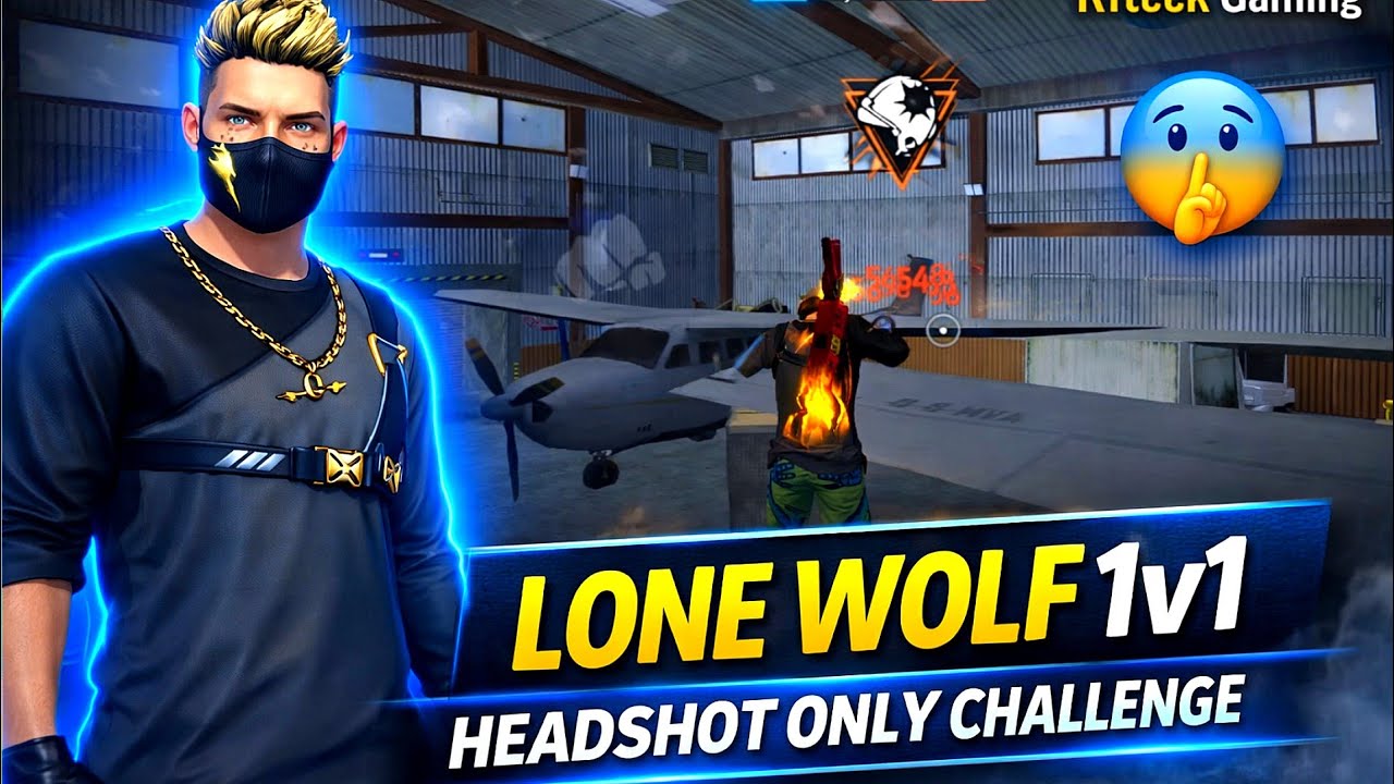 Lone Wolf 1v1 Headshot Only Challenge 😱 Easy Booyah | Riteek Gaming