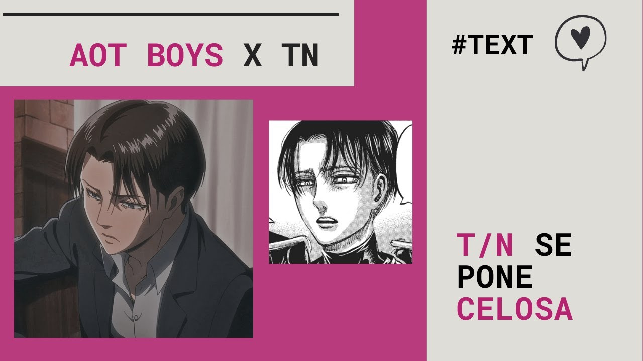 💫T/N se pone CELOSA | Levi x T/N | Aot TEXT 💫