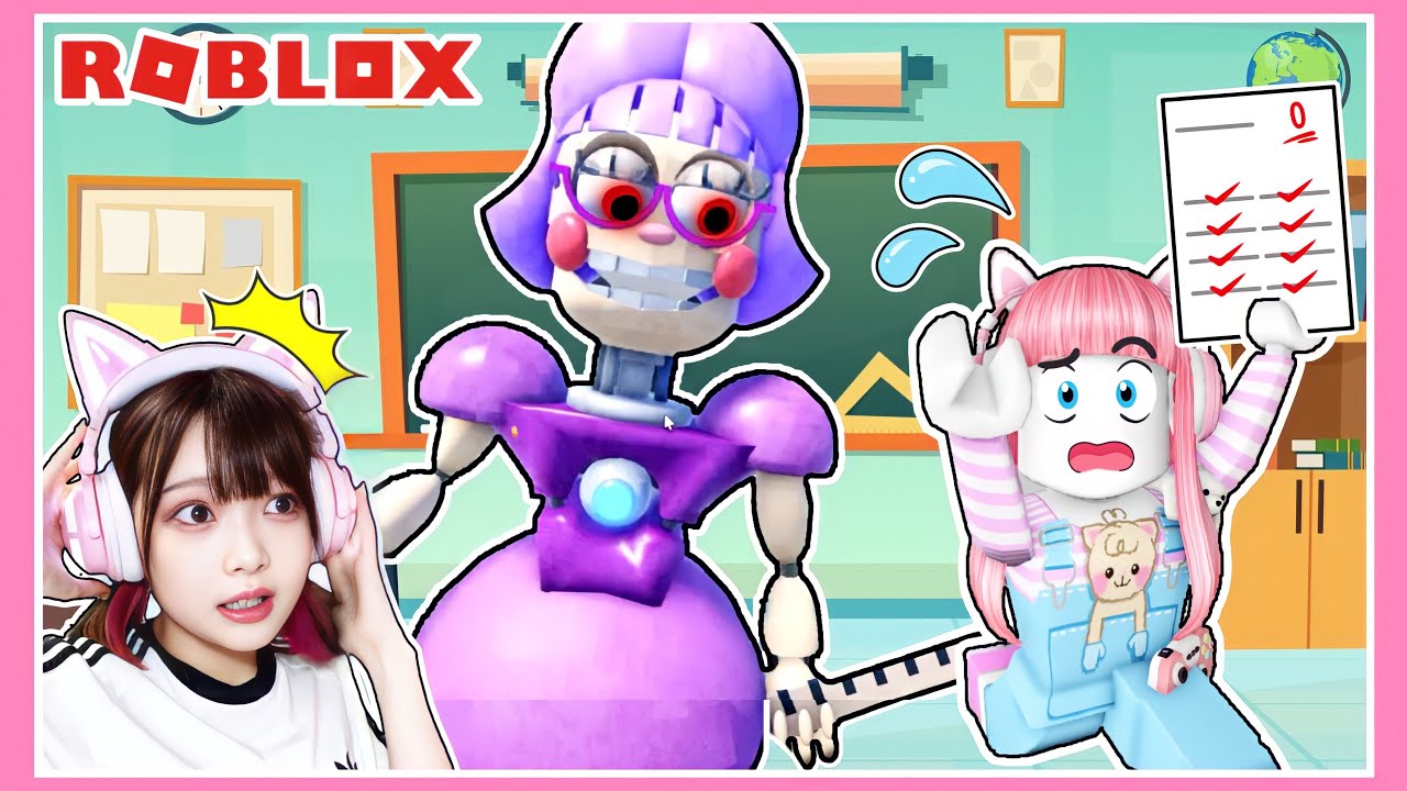 学校の先生が人間を襲うロボット先生になった結果…🤖🔥💨【ロブロックス / Roblox】【たまちゃん】