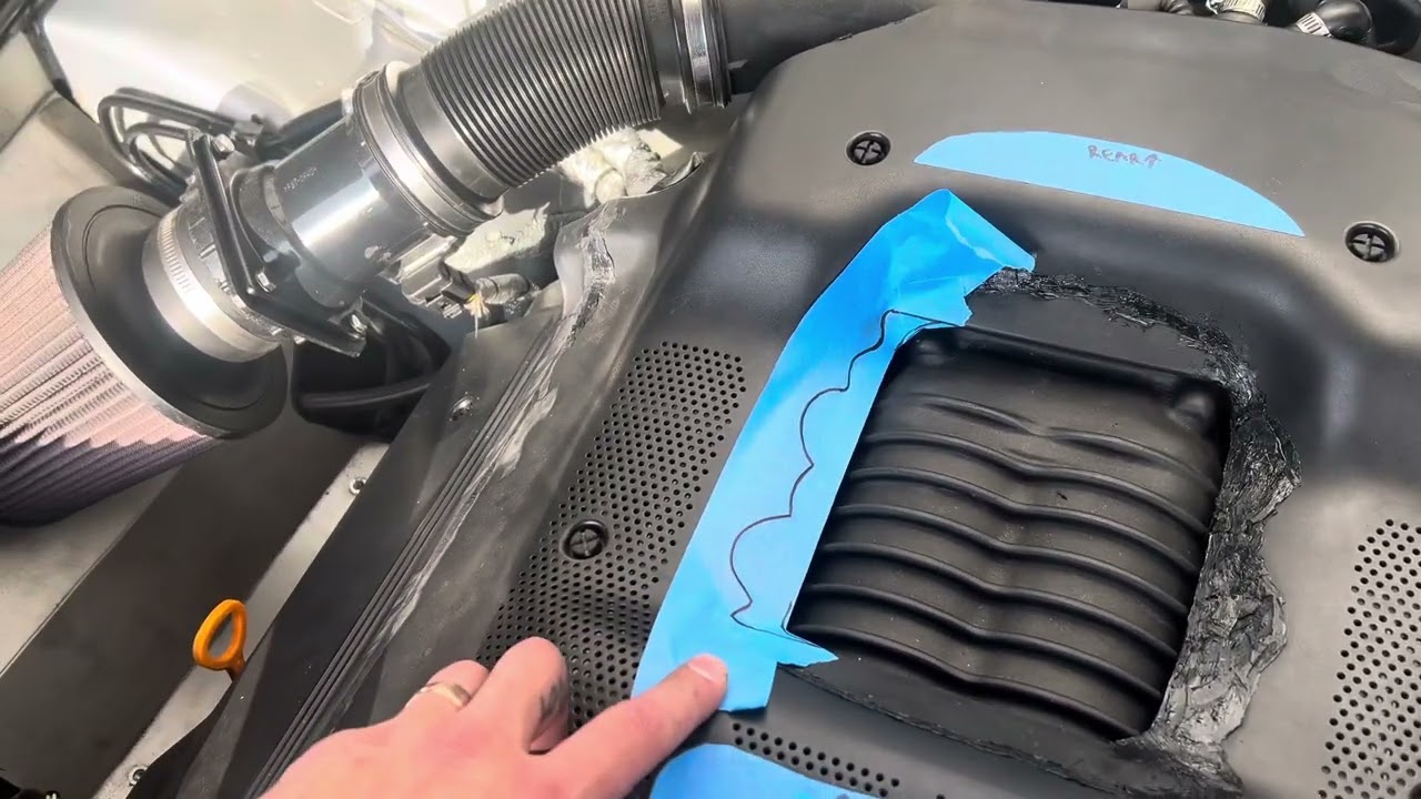 B5 VW Passat Supercharged V6 engine plastics fabrication