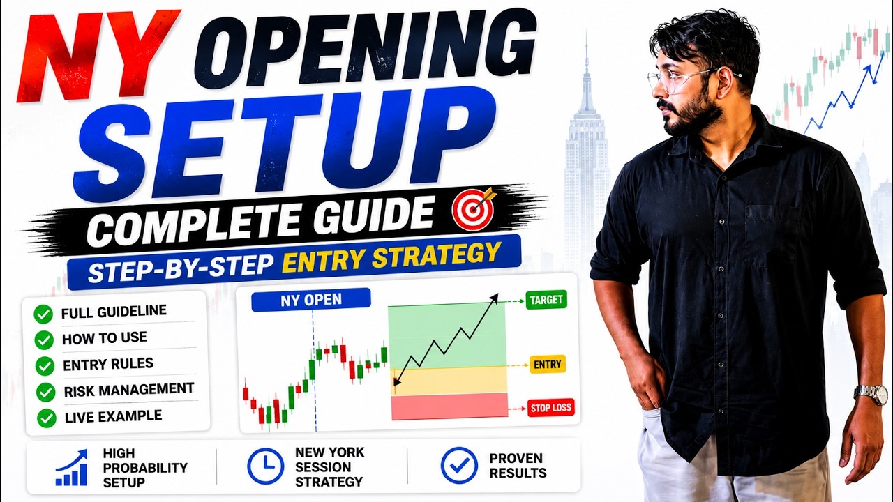 NY Opening Setup for Gold (XAUUSD) | Complete Entry Strategy