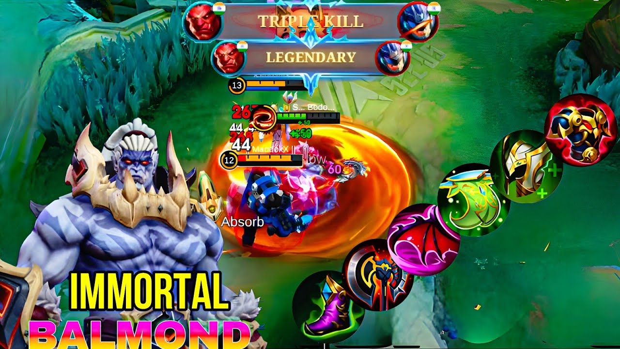 IMMORTAL BALMOND 1 VS 3 🔥 REGEN TOO OP ! BUILD TOP 1 GLOBAL BALMOND
