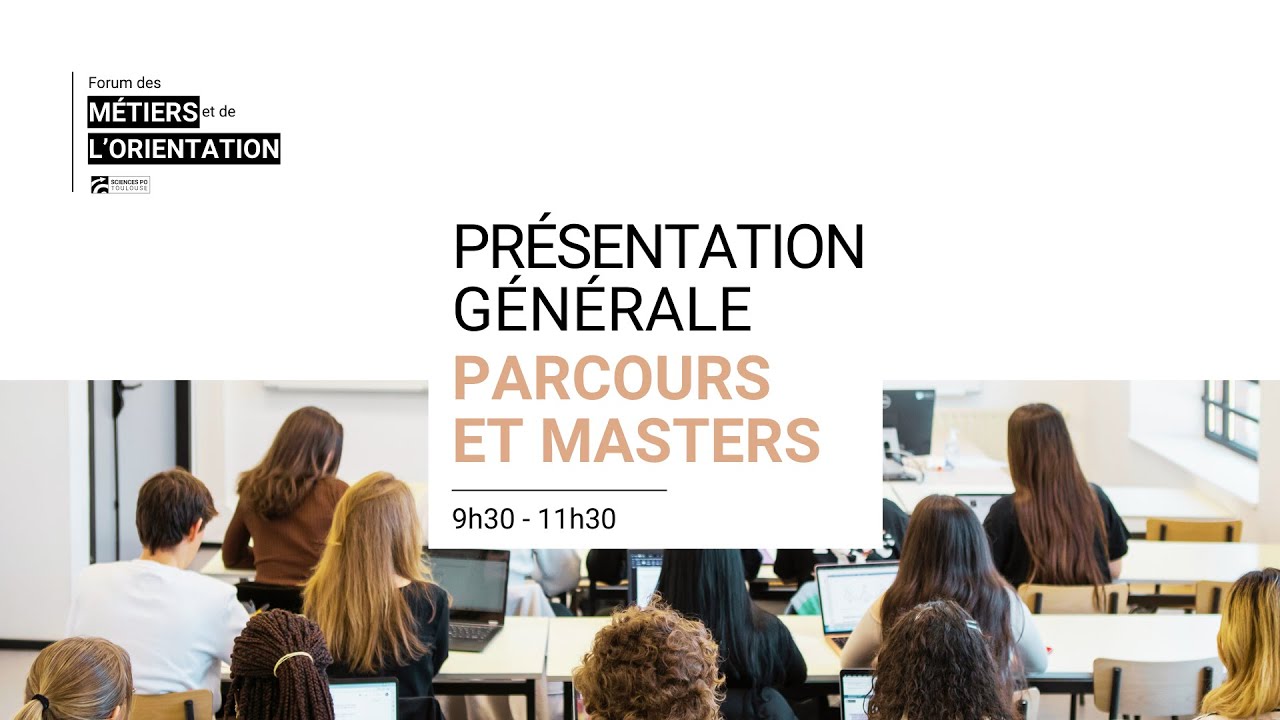 Présentation générale des parcours et Masters