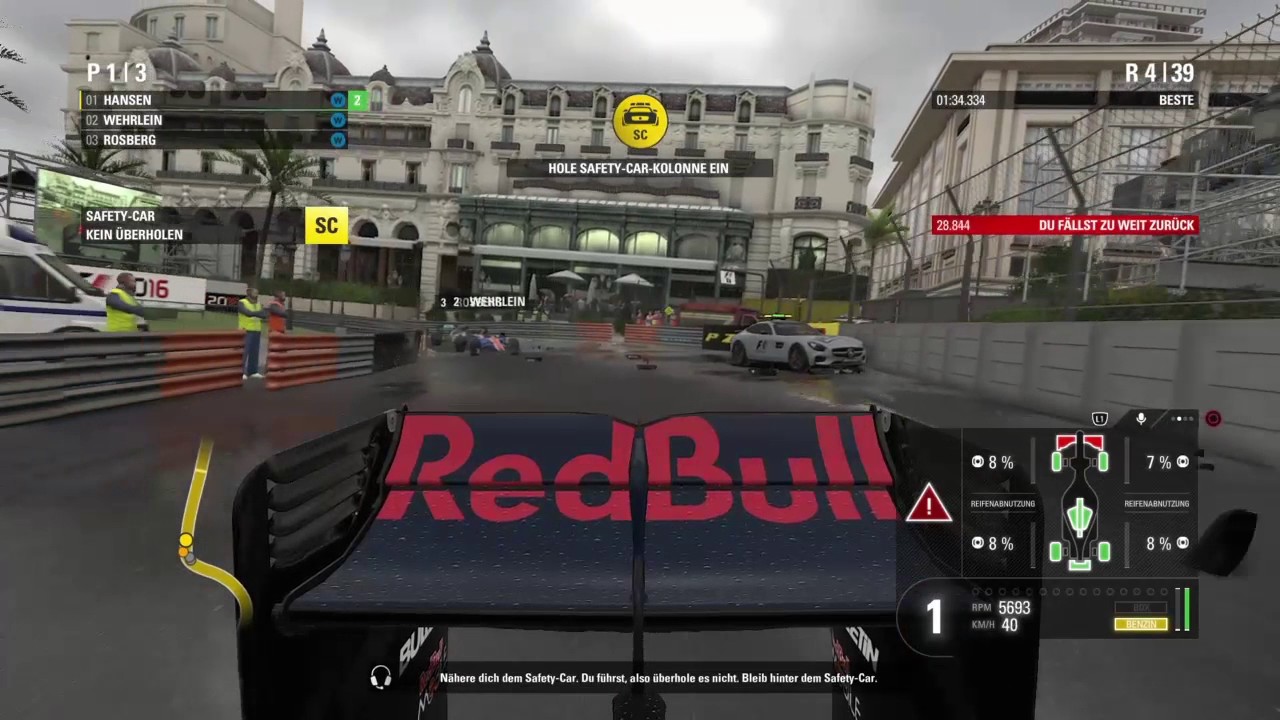 F1 2016 Safety Car fail. All drivers disqualified!