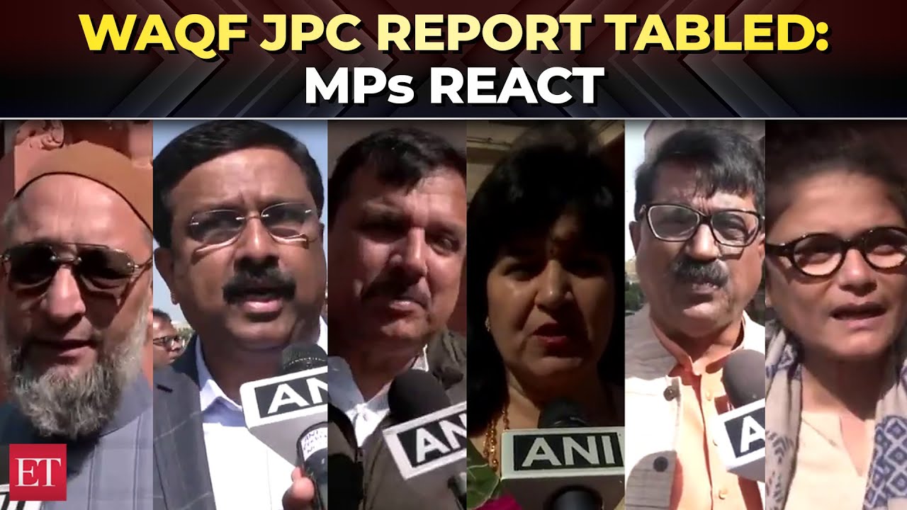 Waqf JPC report tabled in Rajya Sabha: MPs react, some call it biased while others ...