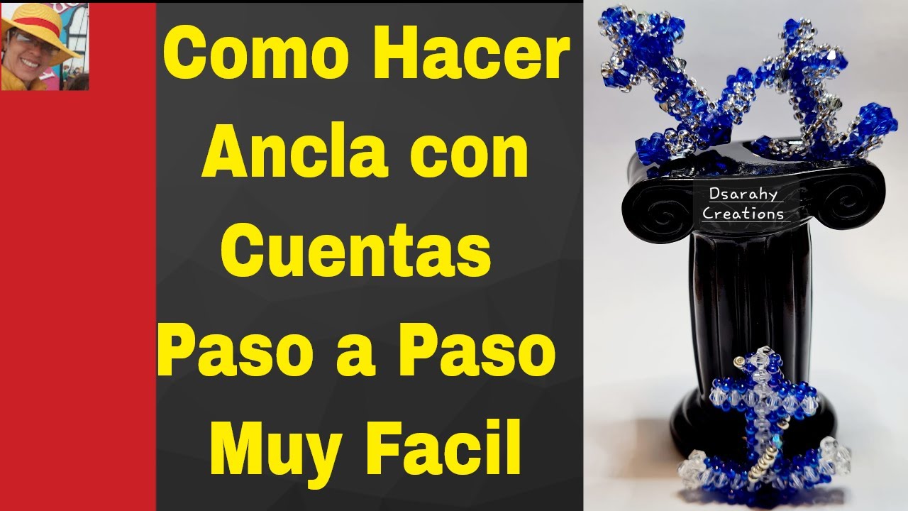 Como Hacer Ancla con Cuentas Paso a Paso Muy Facil