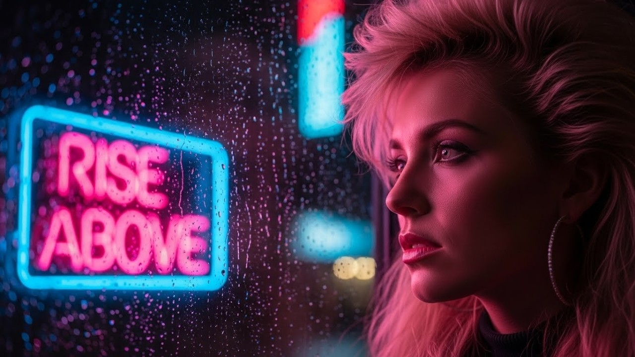 RISE ABOVE 📻💜 | 80s Synthwave Pop Anthem | Full AI Music Video 2026