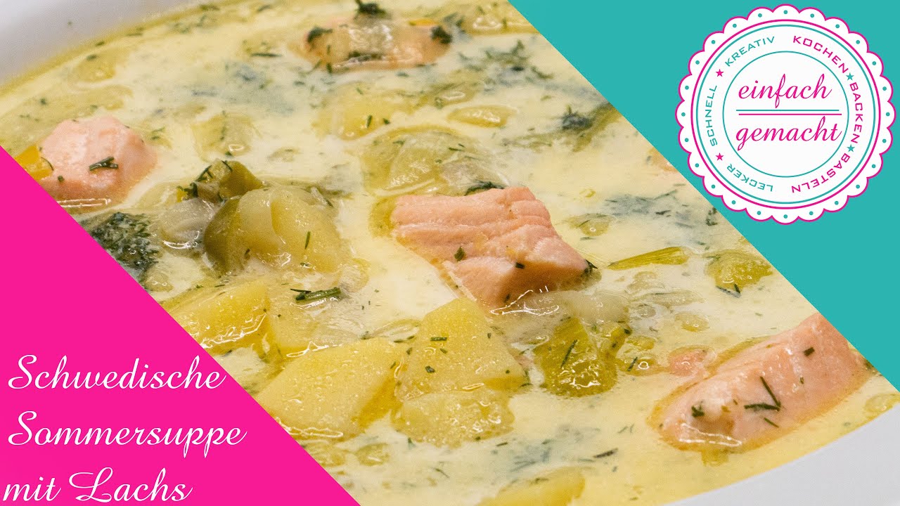 Шведский летний суп с лососем &mdash; отличный рецепт и готов за 30 минут