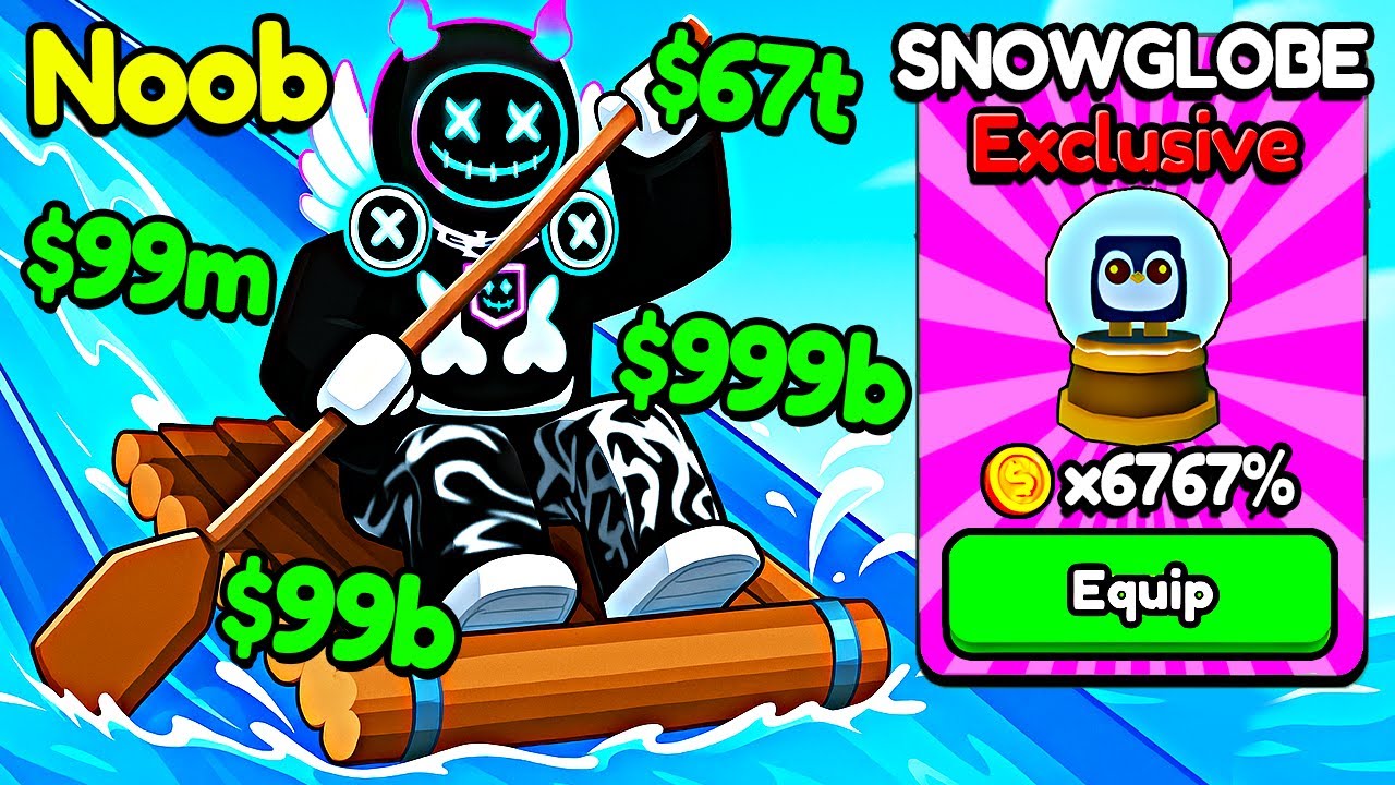 Starting Over as NOOB with INSANE SNOWGLOBE SPRITE In Kayak and Surf!