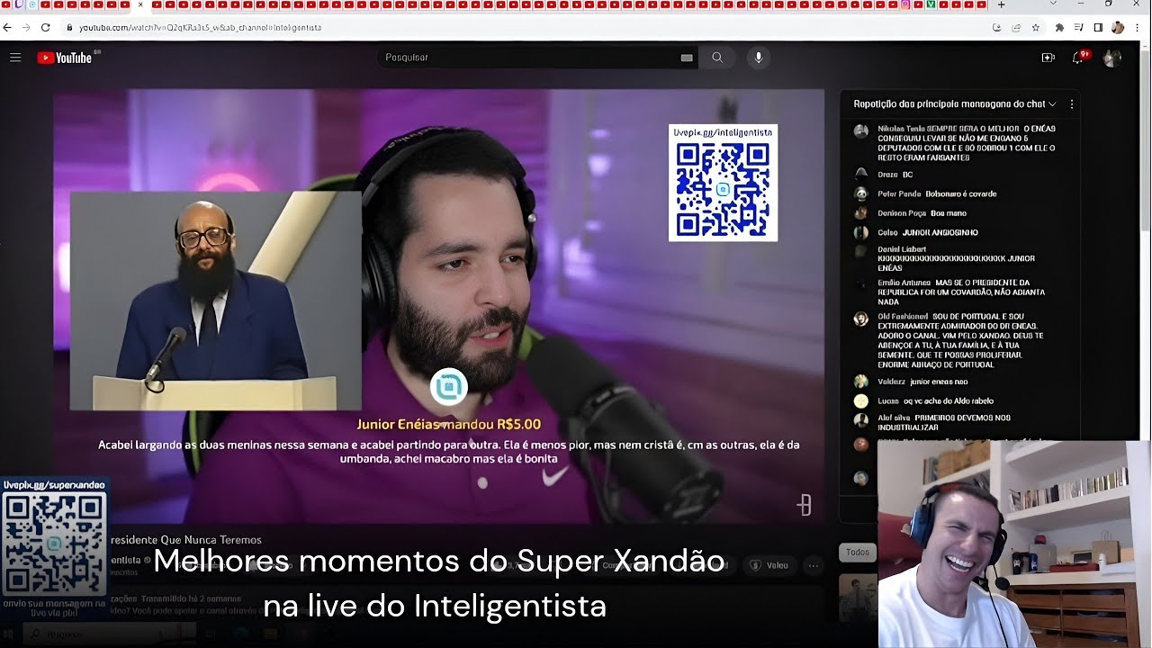 MELHORES MOMENTOS DO SUPER XANDÃO NA LIVE DO INTELIGENTISTA