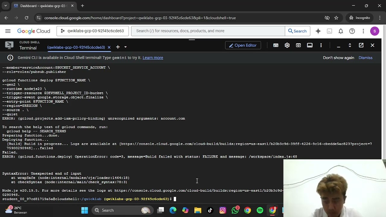 Set Up an App Dev Environment on Google Cloud Challenge Lab