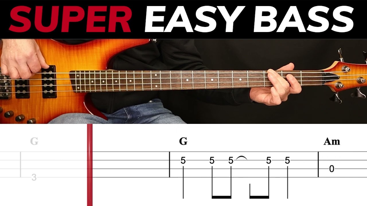 Otherside - Red Hot Chili Peppers | BEGINNERS BASS | Scrolling Tabs