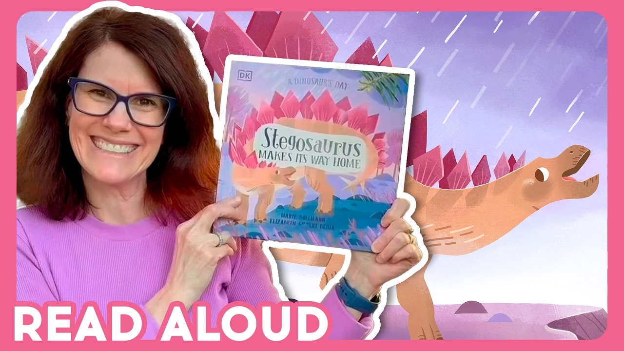 🦖 A DINOSAUR'S DAY: STEGOSAURUS MAKES ITS WAY HOME - Read Aloud Picture Book | Brightly Storytime