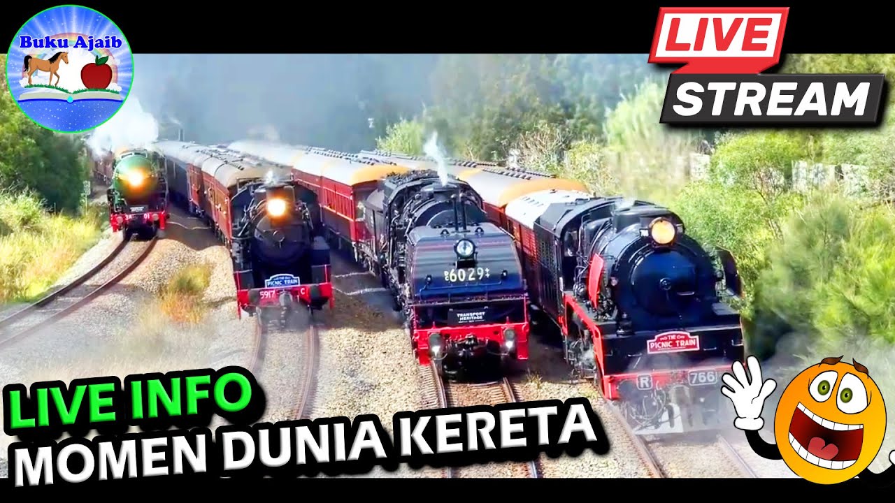 LIVE Streaming Info dan Momen LUAR BIASA di Dunia Kereta Api I Buku Ajaib
