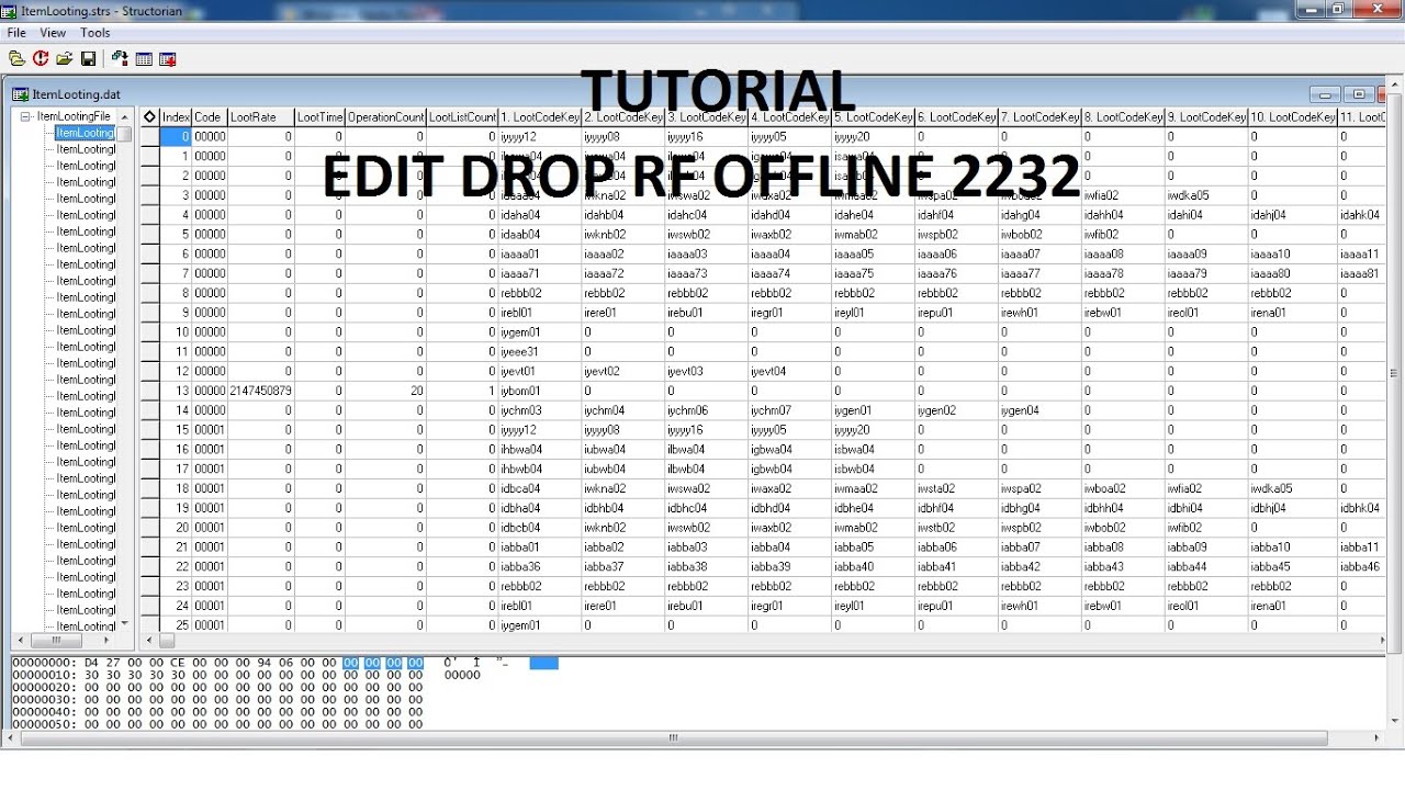 Tutorial RF Offline 2232 Edit Drop