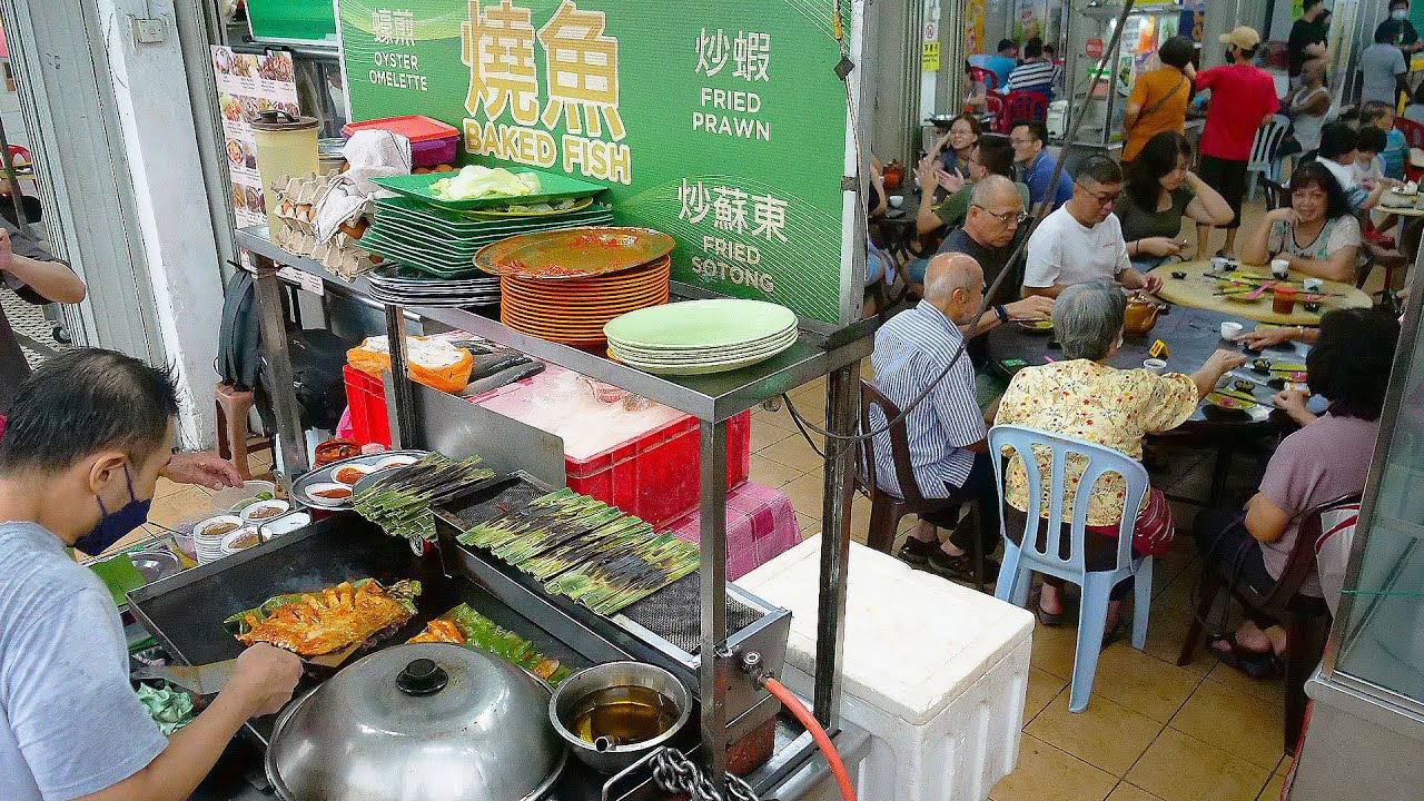 Amazing Grilled Stingray Fish With Spicy Seasoning - Malaysian Street Food