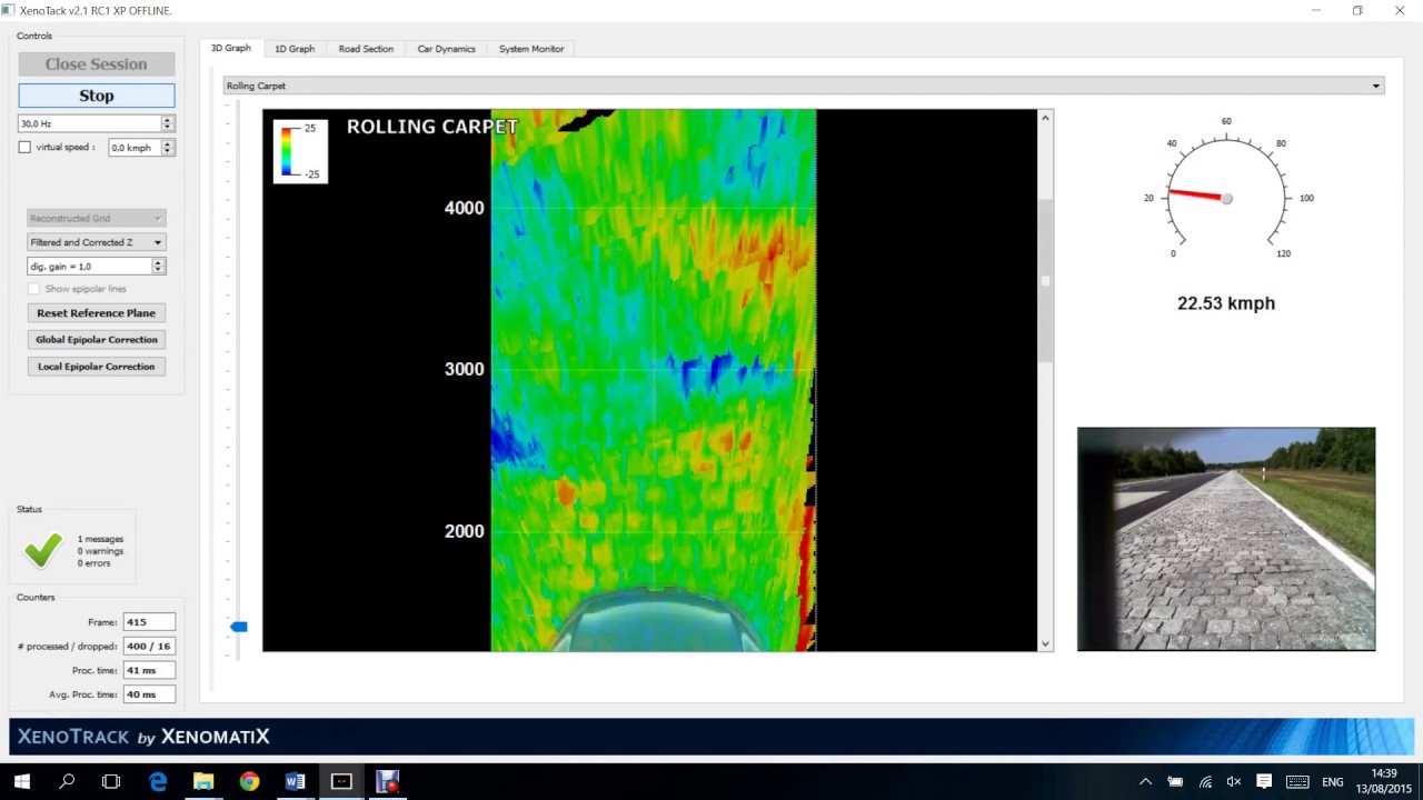 Cobblestone Measurement with XenoTrack