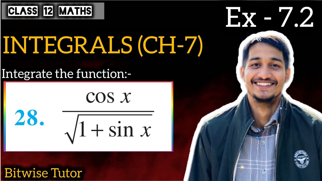 Q28 | Integrate cos x by root 1 + sin x | Integrate cosx/√(1+sinx)