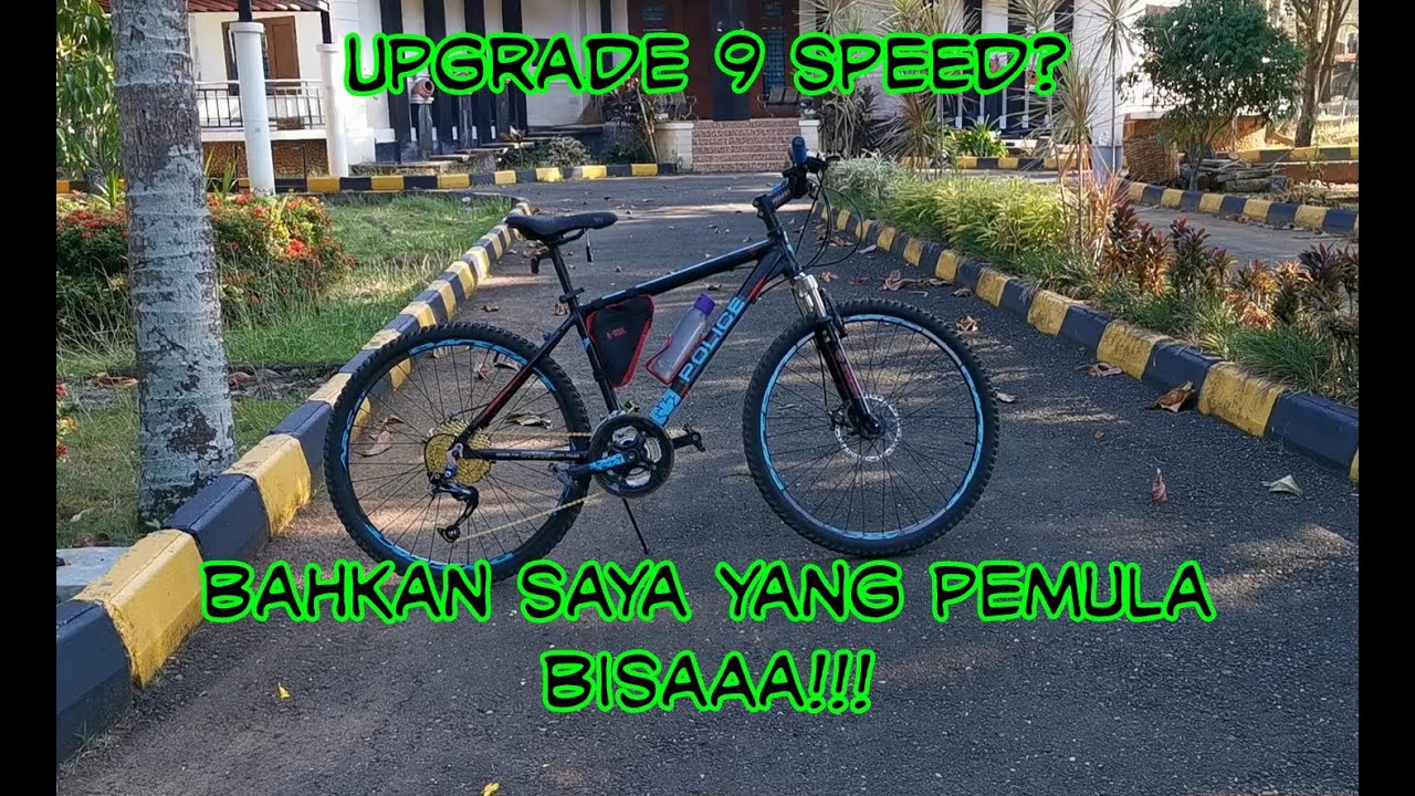 Upgrade sproket MTB Shimano turney 7 speed menjadi alivio 9 speed