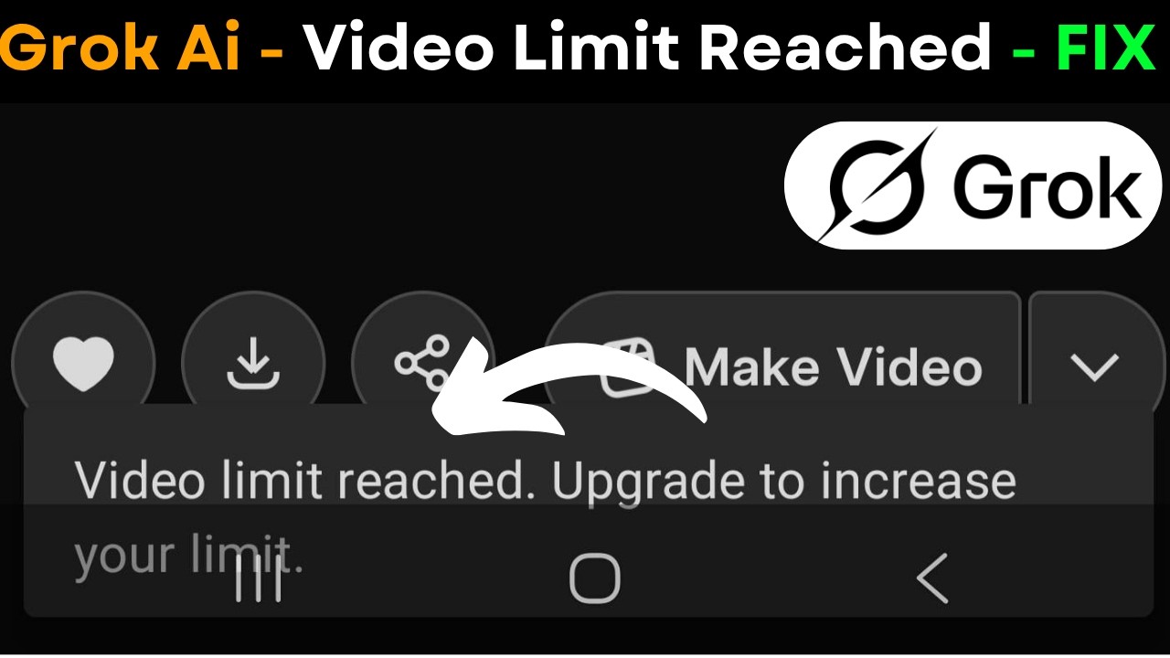 Grok AI Video Limit Reached Fix | Upgrade Problem Solution | Unlimited Access Trick 2026