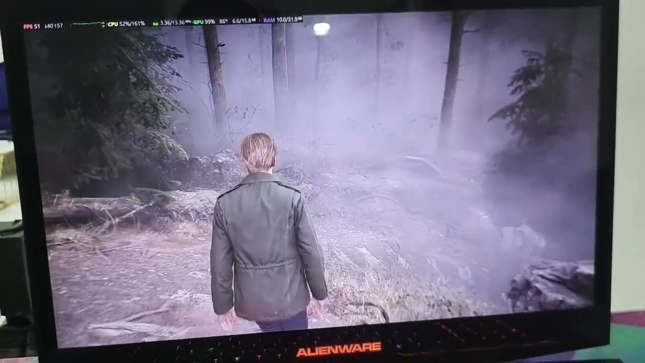 Alienware m18x r2 i7 3920xm rtx 3080 16gb, silent hill 2 remake 1080p epic settings 