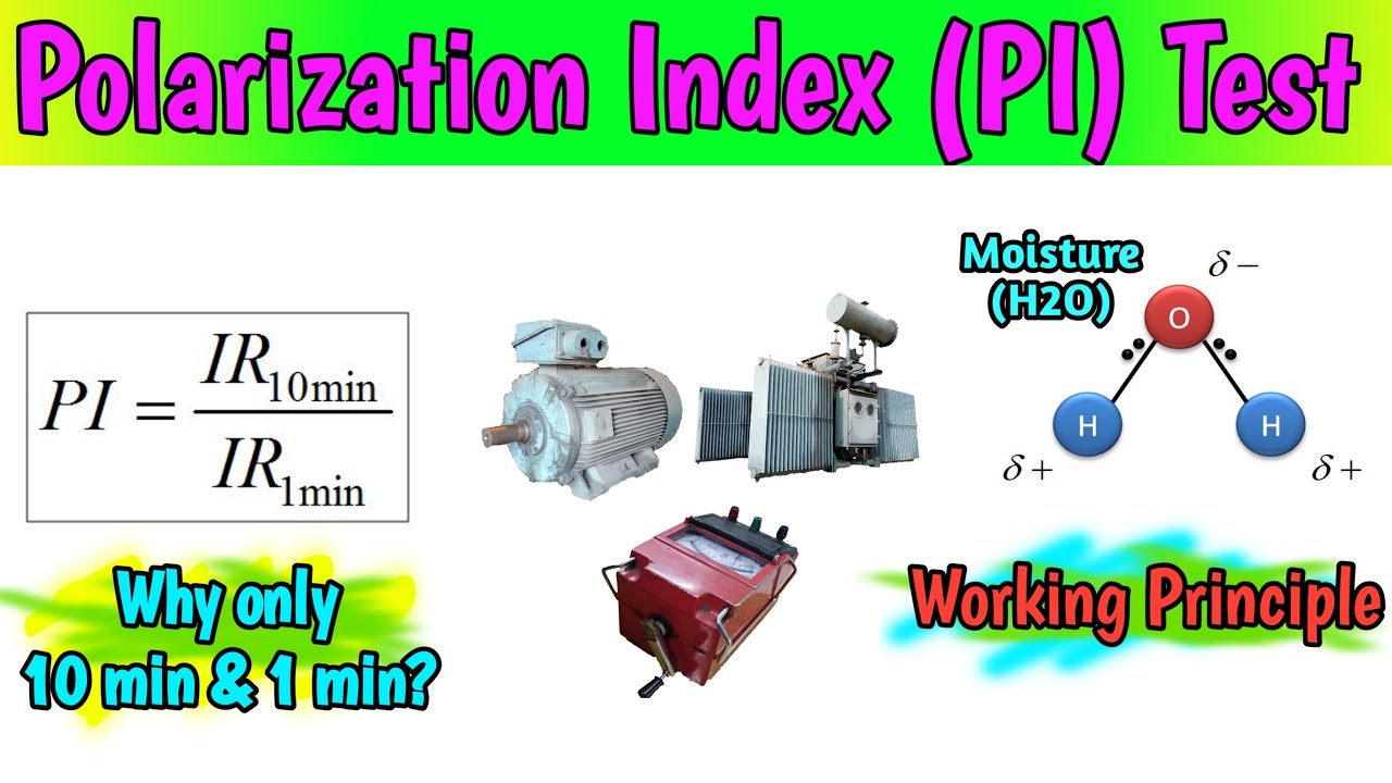 Polarization Index Test | PI Test of Transformer & Motors | PI & DAR Test