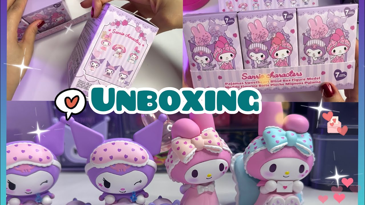 ✨UNBOXING✨MINISO🩵ABRIENDO CAJAS SORPRESA DE KUROMI X MINISO🩵✨KUROMI Y MY MELODY EN PIJAMAS🖤