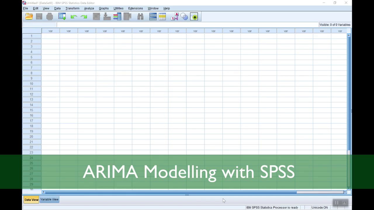 ARIMA Modelling with SPSS