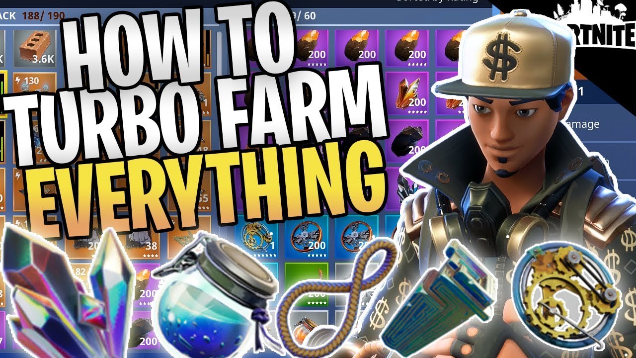 FORTNITE - New Way To Turbo Farm Everything In Save The World
