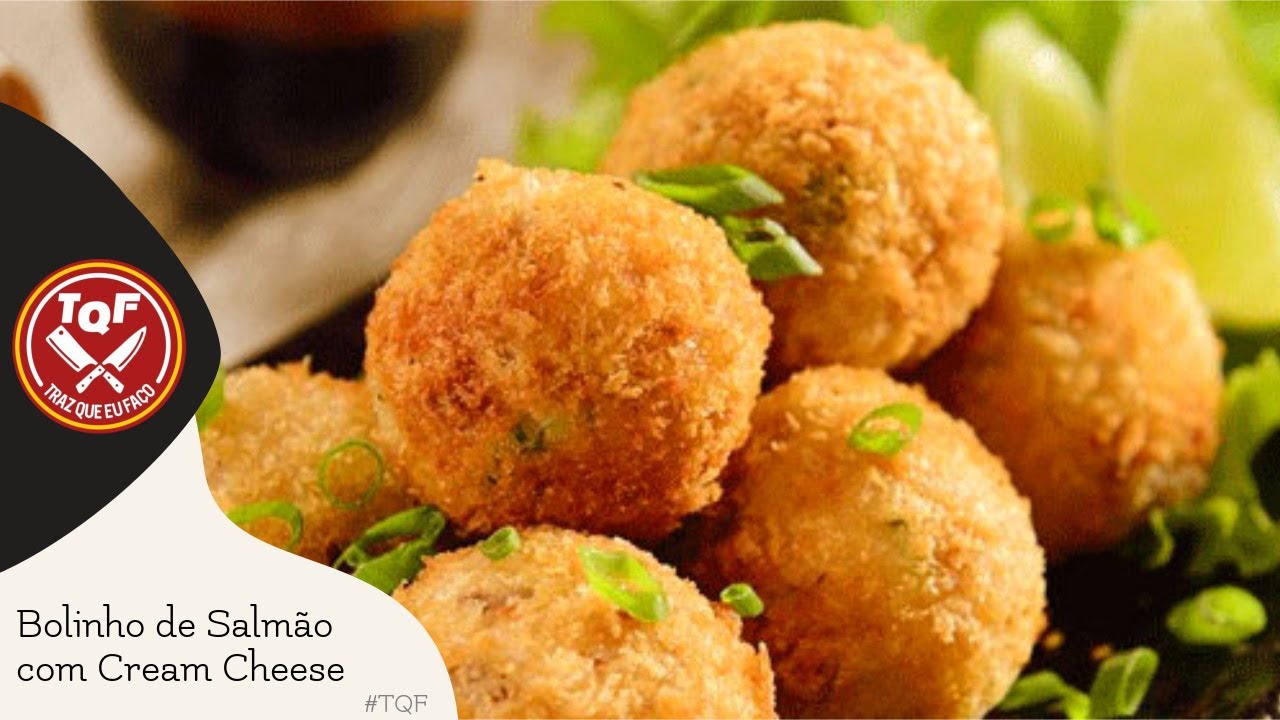BOLINHO DE SALMÃO COM CREAM CHEESE | #TQF