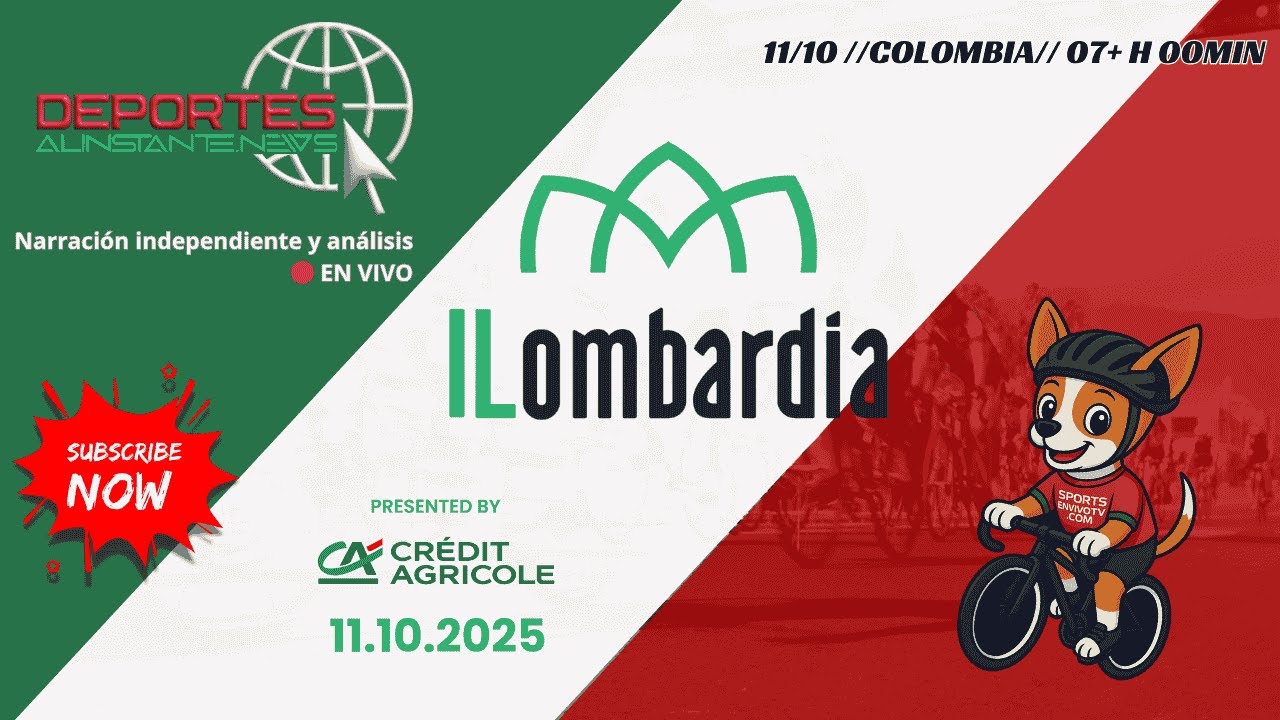 Il Lombardia 2025 | Narración y análisis  | DeportesAlInstanteNews