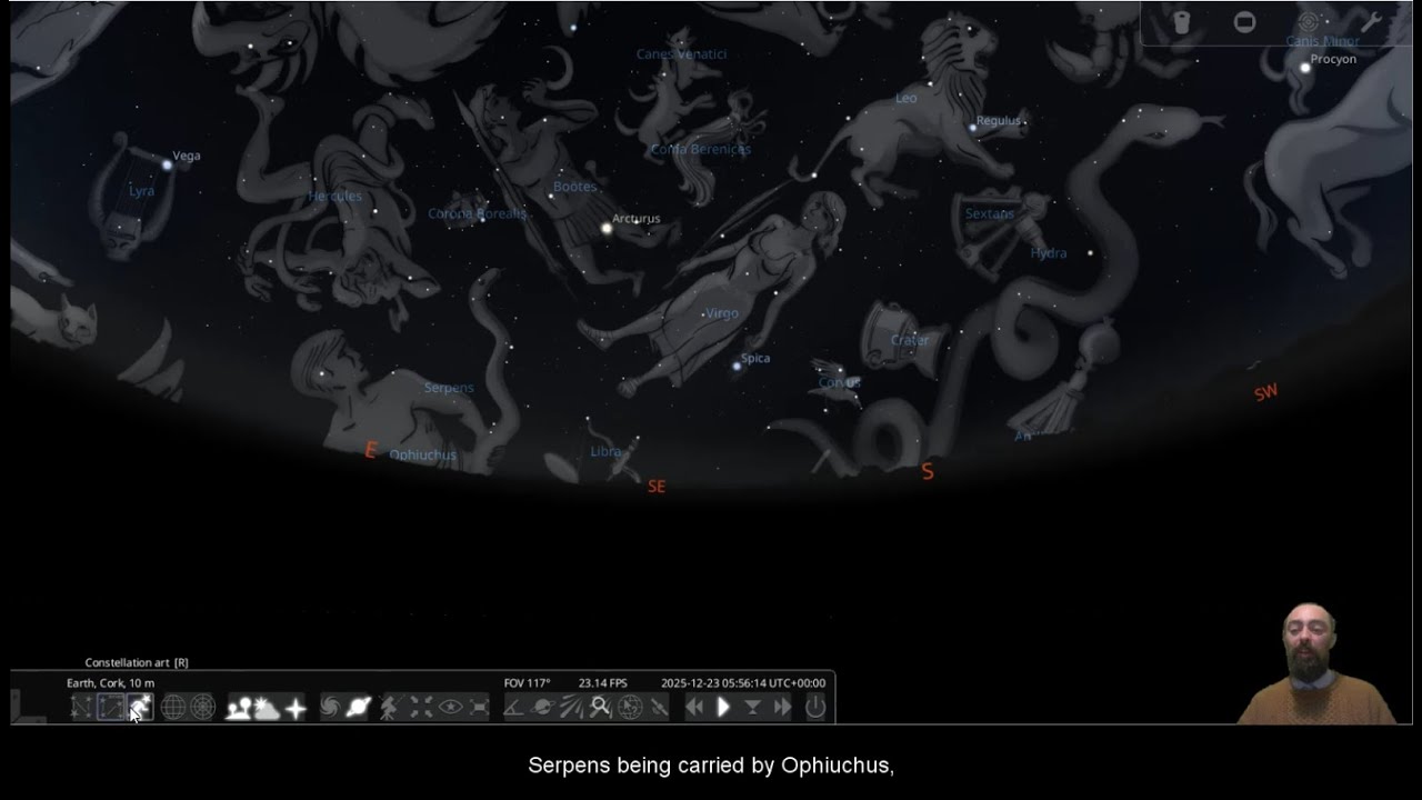 The Ursid Meteor Shower and Late December Sky