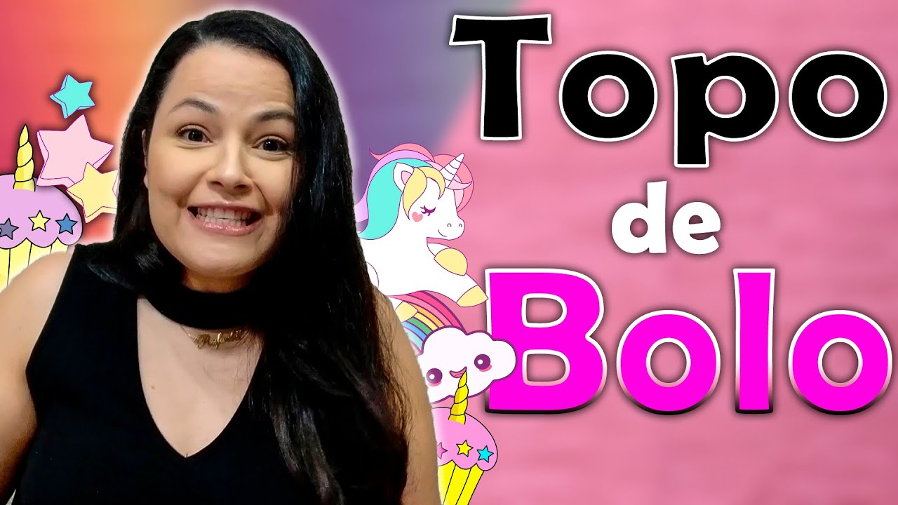 Como Fazer topo de Bolo do Unicórnio - Arte Grátis para Baixar
