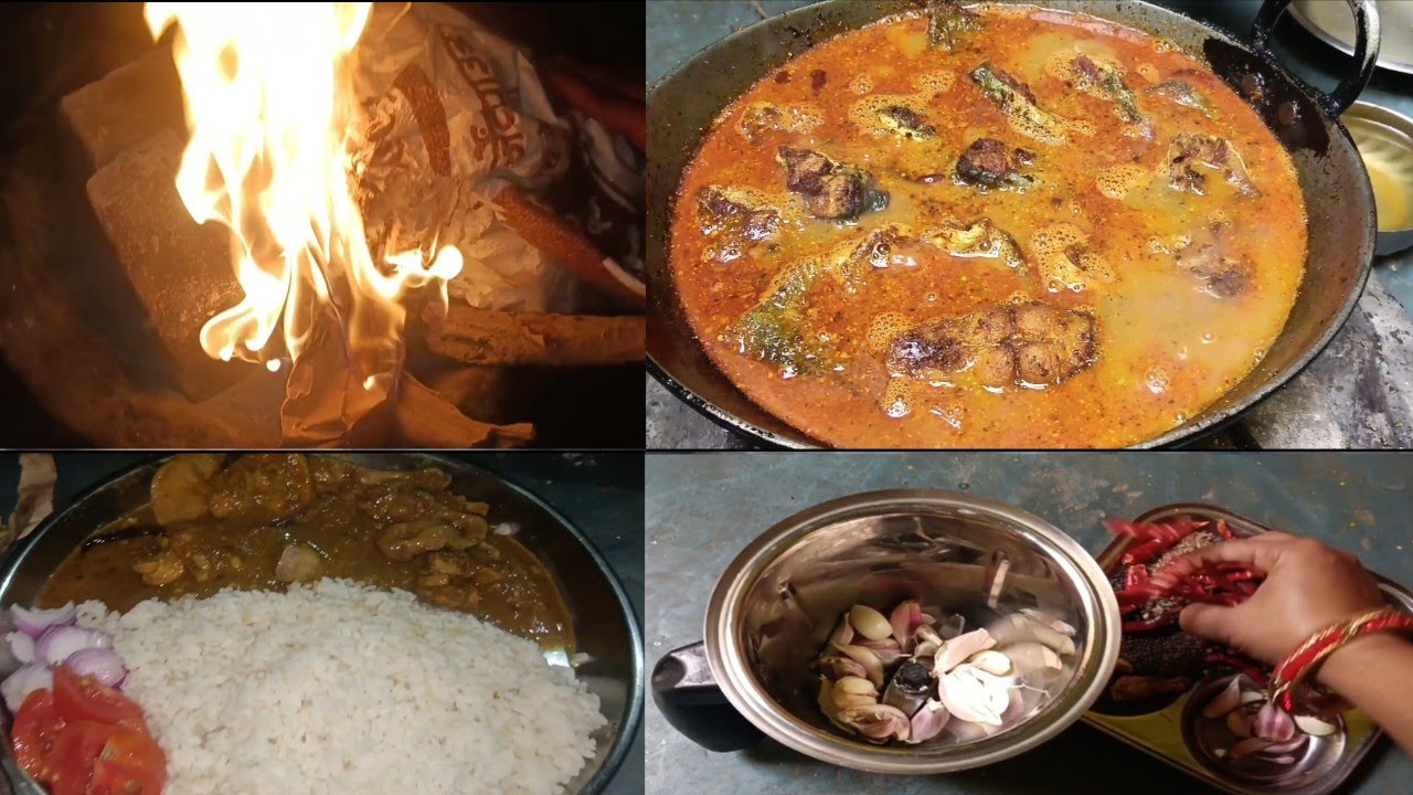 IK HI DIN ME BANYA FISHCURRY AND MASALA CHICKEN 🥘,KAAM CHALU CHULHE PE BANAYA SARA DISH