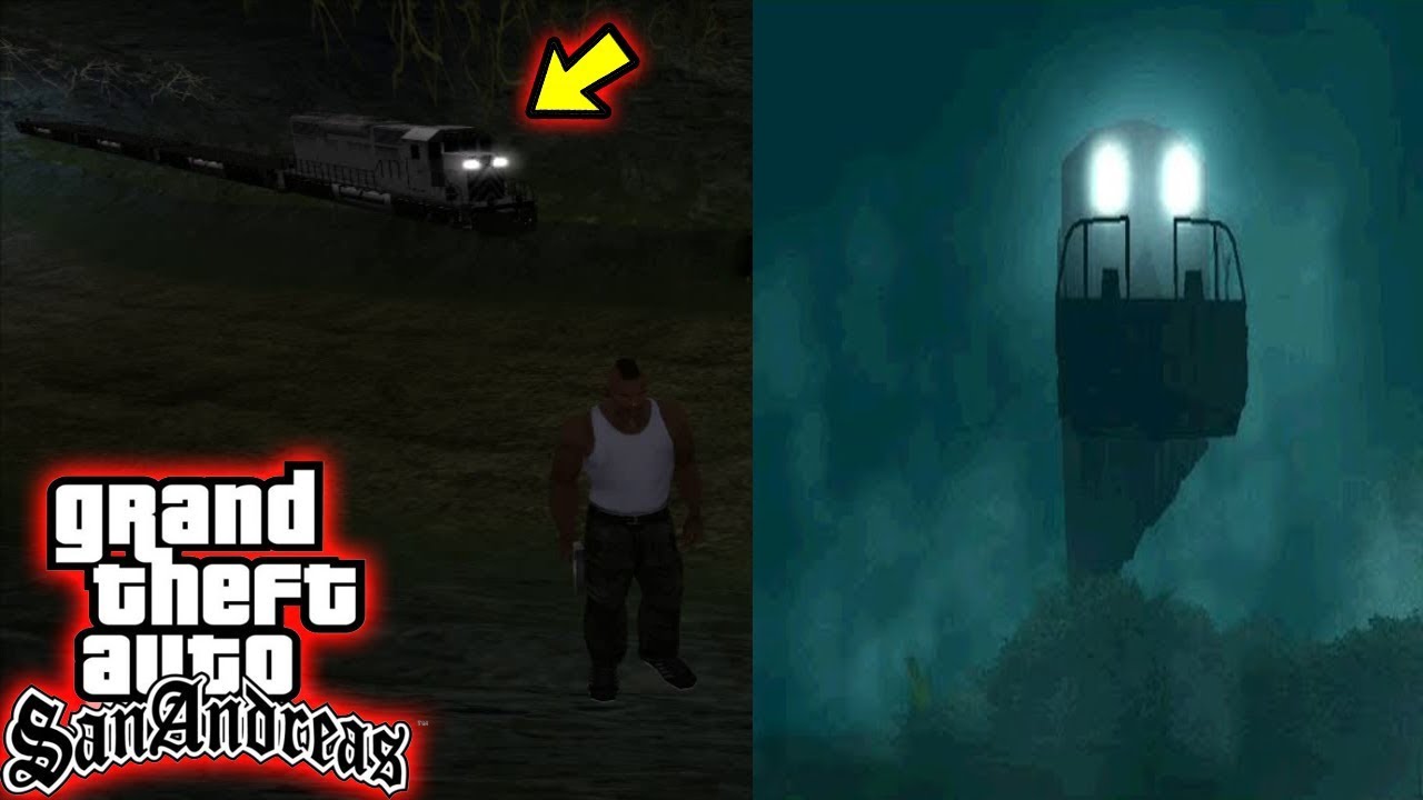شاهد الى اين يذهب القطار الشبح في قراند سان اندرياس لن تصدق ماذا سيحدث gta san andreas Ghost Train