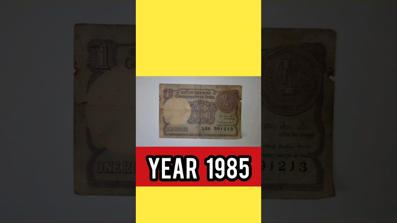 Very Old 1 Rupee Currency Note | Pratap K Kaul | Year 1985 #governmentofindia #ongc #viral #shorts